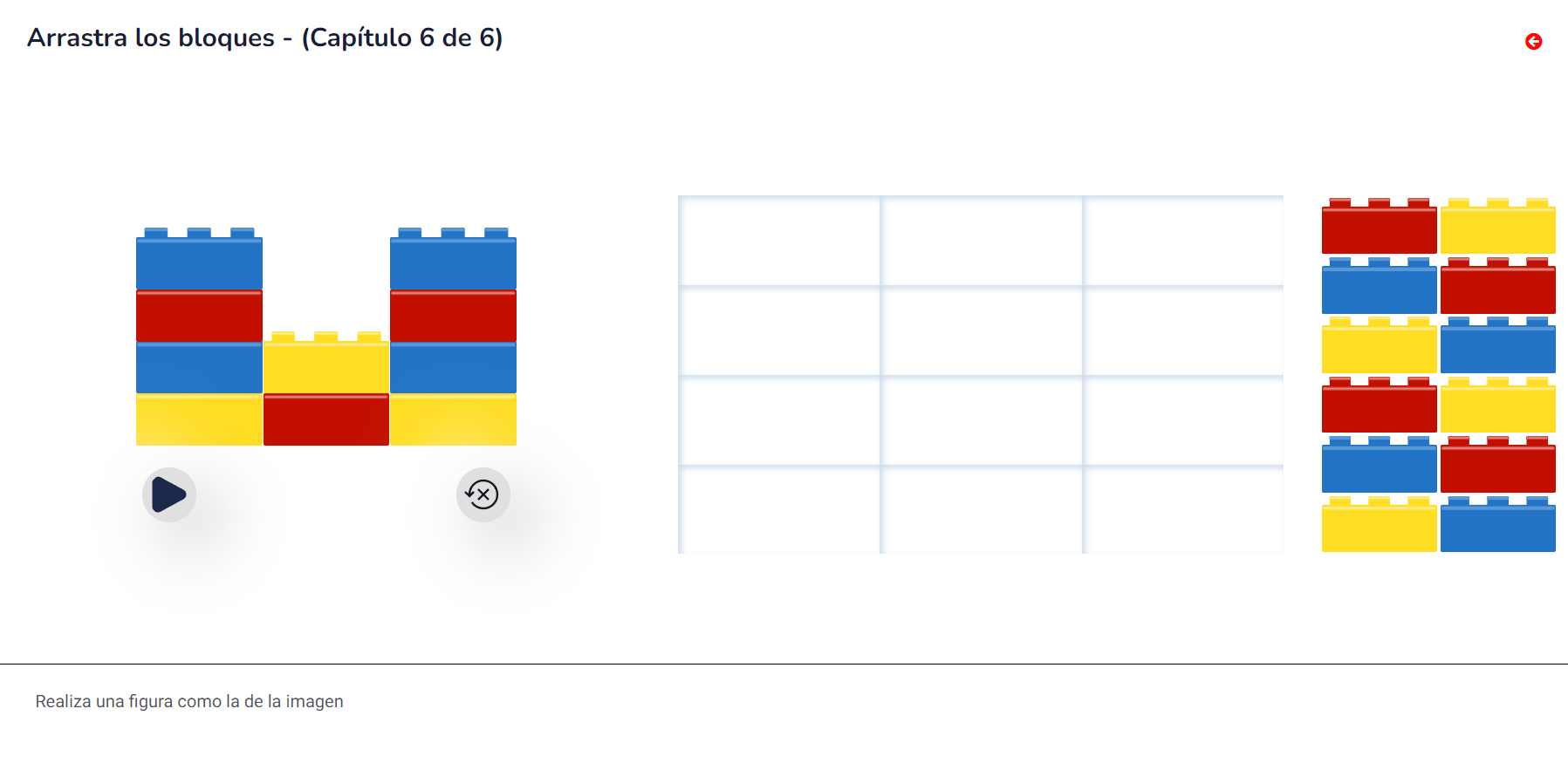 Imagen de juego Lección 6 - Construye con bloques - Estilo LEGO